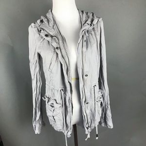 Aeropostale light gray utility jacket